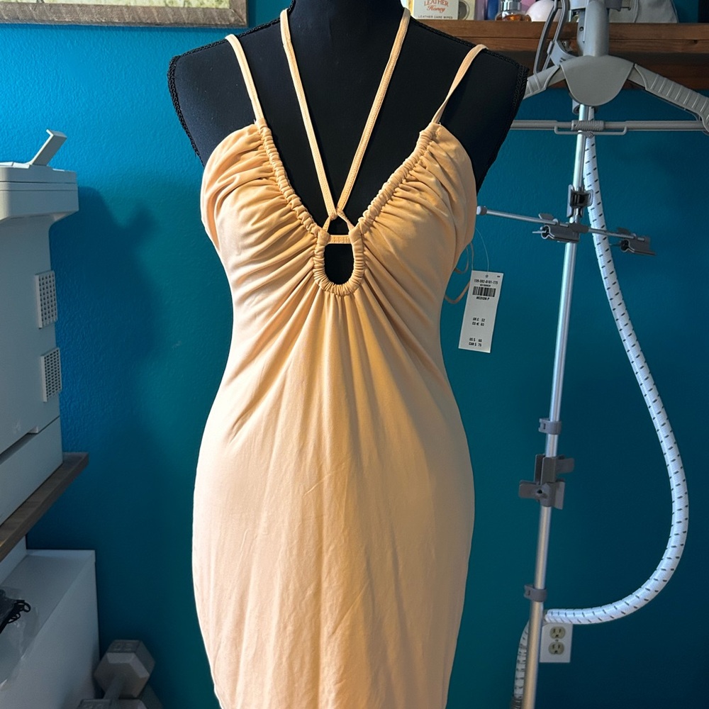 Elegant Peach Dress